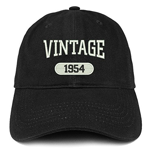 Trendy Apparel Shop Vintage 1954 Embroidered 67th Birthday Relaxed Fitting Cotton Cap