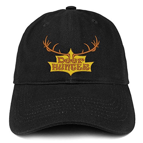 Trendy Apparel Shop Deer Hunter Embroidered Brushed Cotton Cap