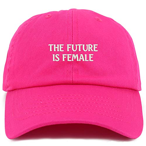 Trendy Apparel Shop Youth Future is Female Adjustable Soft Crown Baseball Cap