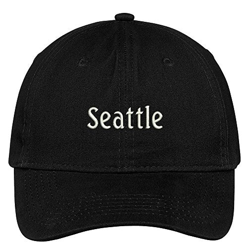 Trendy Apparel Shop Seattle City Embroidered Low Profile 100% Cotton Adjustable Cap