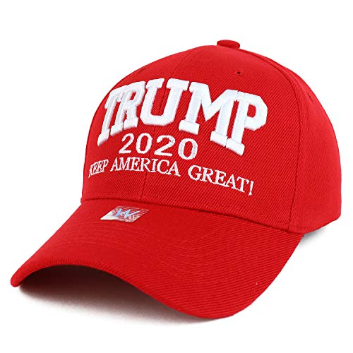 Trendy Apparel Shop 3D Trump 2020 Keep America Great Embroidered Structured Cap