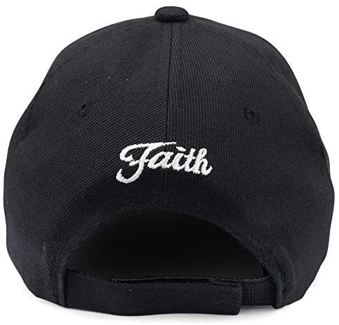 Trendy Apparel Shop Man of Faith 3D Proverbs 31:30 Embroidered Christian Theme Baseball Cap