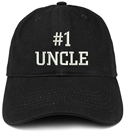 Trendy Apparel Shop Number 1 Uncle Embroidered Low Profile Soft Cotton Baseball Cap
