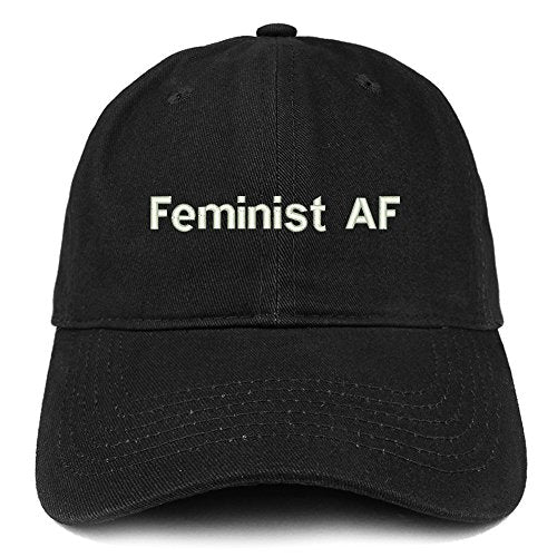 Trendy Apparel Shop Feminist AF Embroidered Soft Low Profile Adjustable Cotton Cap