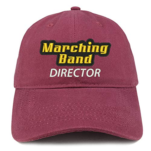 Trendy Apparel Shop Marching Band Director Embroidered Soft Crown 100% Brushed Cotton Cap