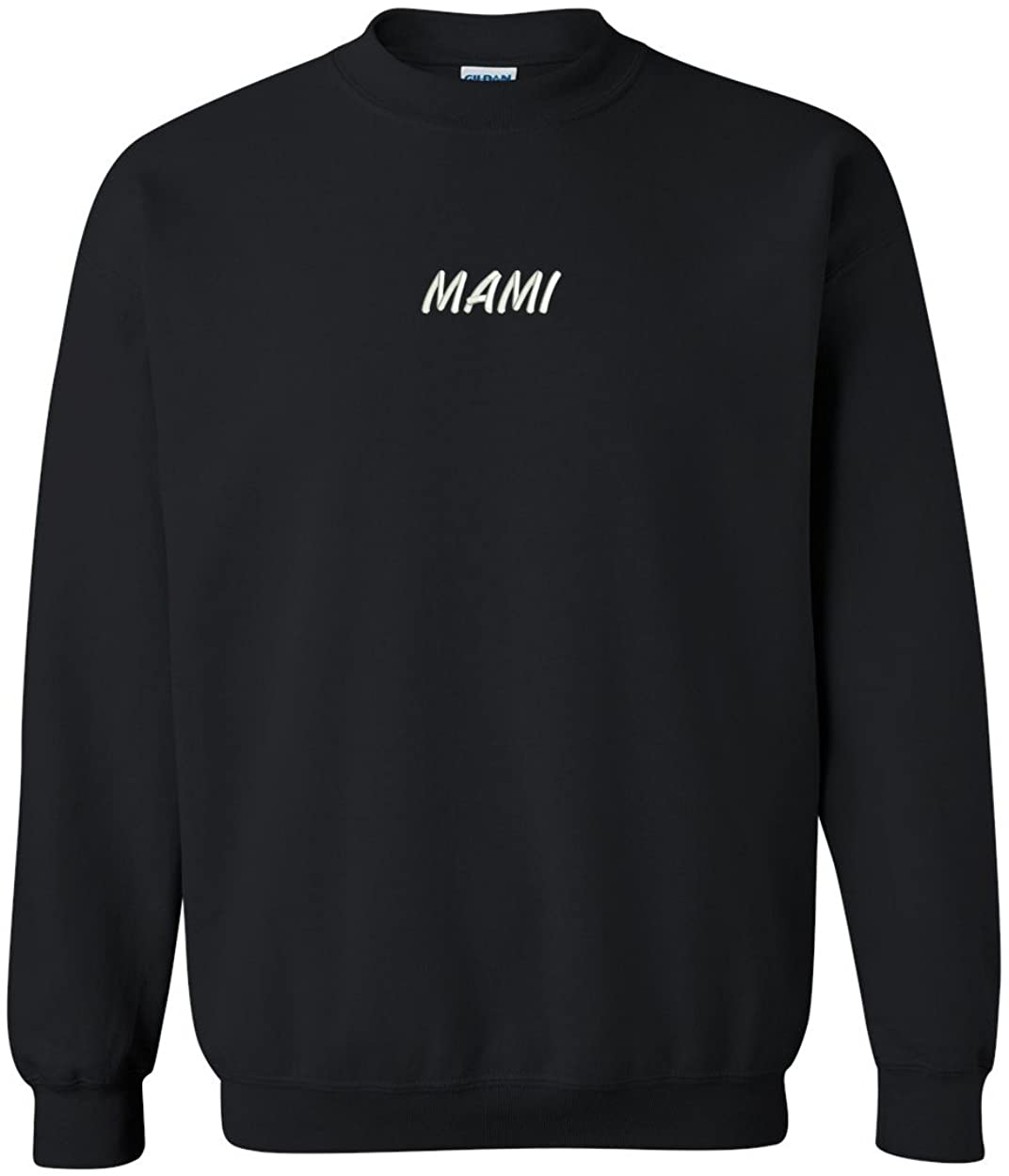 Trendy Apparel Shop Mami Embroidered Crewneck Sweatshirt