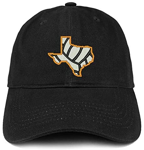 Trendy Apparel Shop Texas Volleyball Embroidered Brushed Cotton Cap