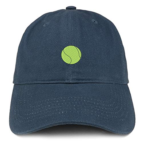 Trendy Apparel Shop Tennis Ball Embroidered Brushed Cotton Cap