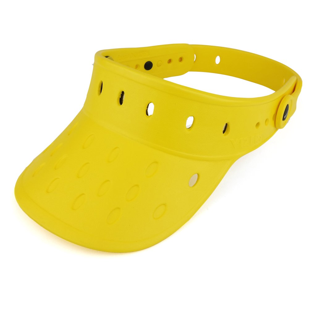 Trendy Apparel Shop Durable Floatable Plain Foam Adjustable Sun Visor Hat