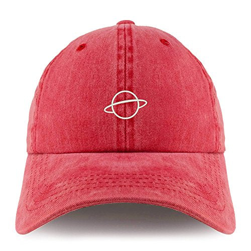 Trendy Apparel Shop Planet Embroidered Pigment Dyed Unstructured Cap