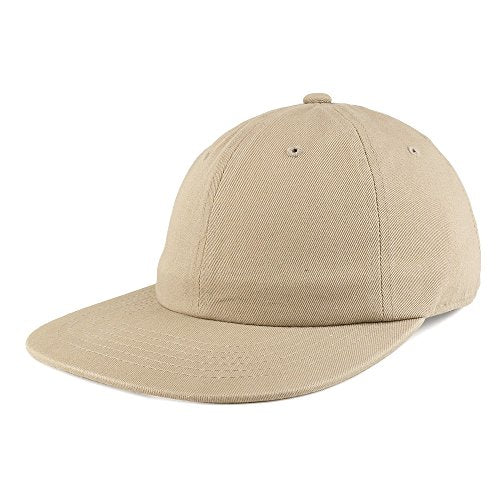Trendy Apparel Shop Low Profile Plain Unstructured Crown Flatbill Snapback Cap