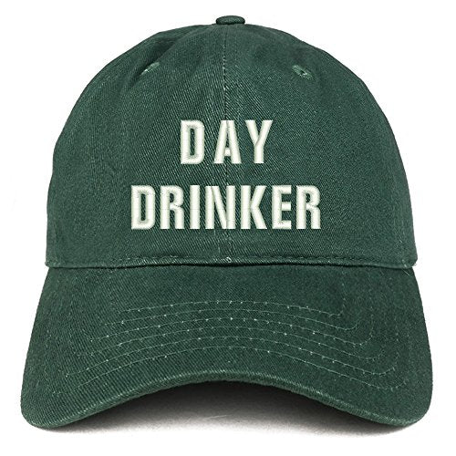 Trendy Apparel Shop Day Drinker Embroidered Low Profile Brushed Cotton Cap