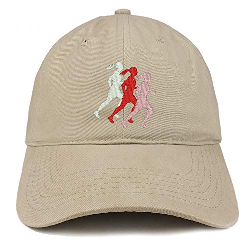 Trendy Apparel Shop Female Runner Embroidered Soft Crown 100% Brushed Cotton Cap