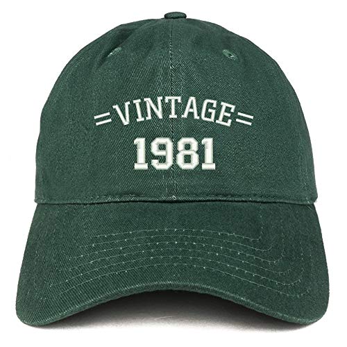 Trendy Apparel Shop Vintage 1981 40TH Birthday Baseball Cap