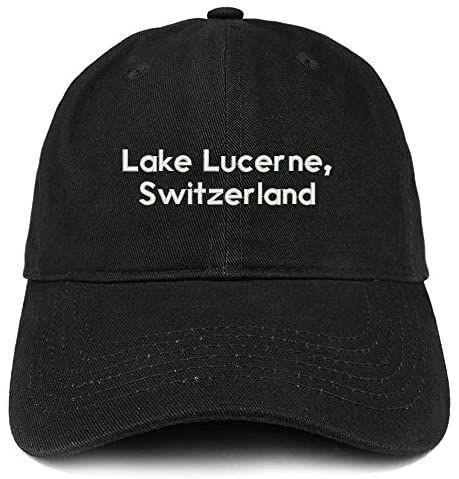 Trendy Apparel Shop Lake Lucerne Switzerland Embroidered Cotton Dad Hat