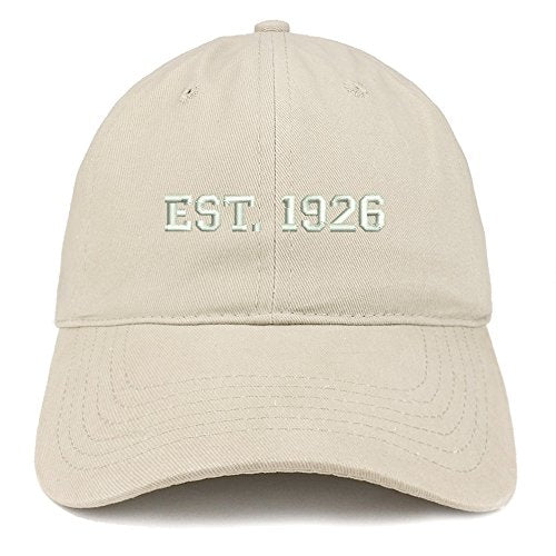Trendy Apparel Shop EST 1926 Embroidered - 95th Birthday Gift Soft Cotton Baseball Cap