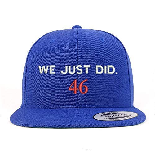 Trendy Apparel Shop We Just Did 46 President Celebration Flatbill Snapback Cap