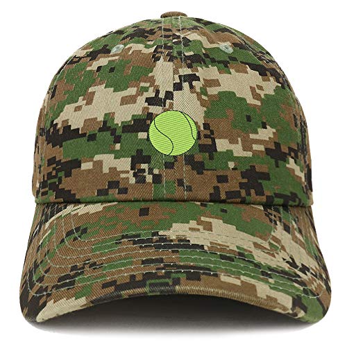 Trendy Apparel Shop Tennis Ball Embroidered Brushed Cotton Cap