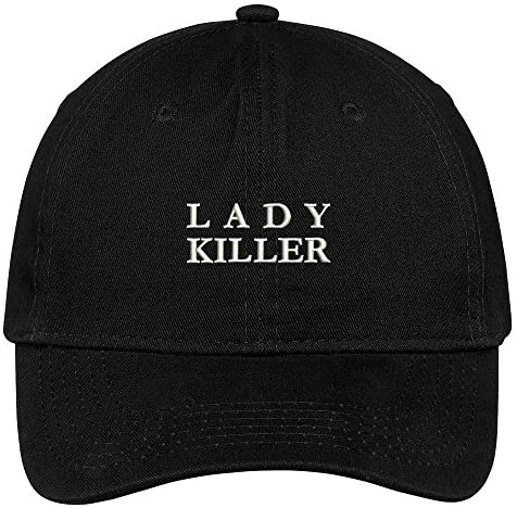 Trendy Apparel Shop Lady Killer Embroidered Low Profile Soft Cotton Brushed Baseball Cap
