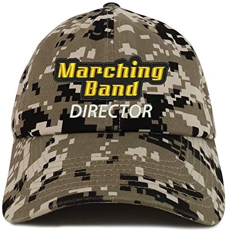 Trendy Apparel Shop Marching Band Director Embroidered Soft Crown 100% Brushed Cotton Cap