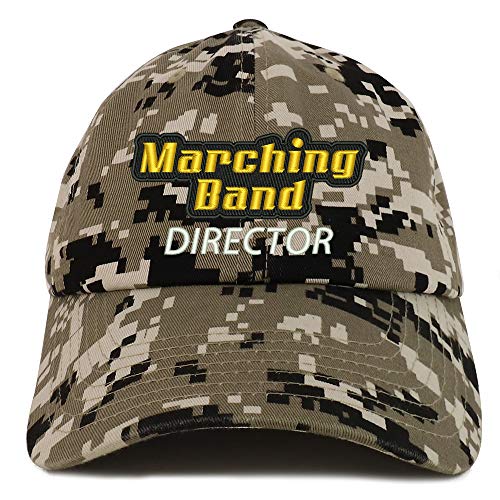 Trendy Apparel Shop Marching Band Director Embroidered Soft Crown 100% Brushed Cotton Cap