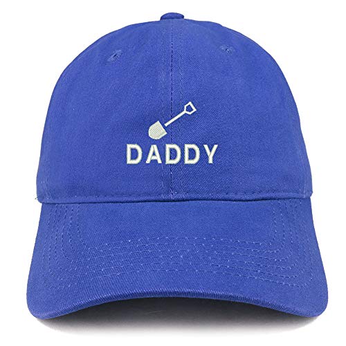 Trendy Apparel Shop Daddy with Shovel Embroidered Brushed Cotton Cap