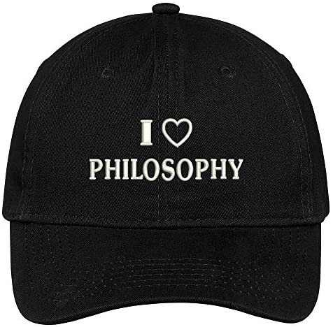 Trendy Apparel Shop I Love Philosophy Embroidered Soft Cotton Low Profile Dad Hat Baseball Cap