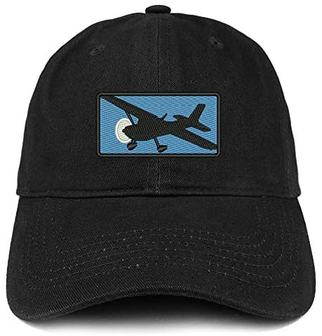 Trendy Apparel Shop Cessna Airplane Embroidered Unstructured Cotton Dad Hat