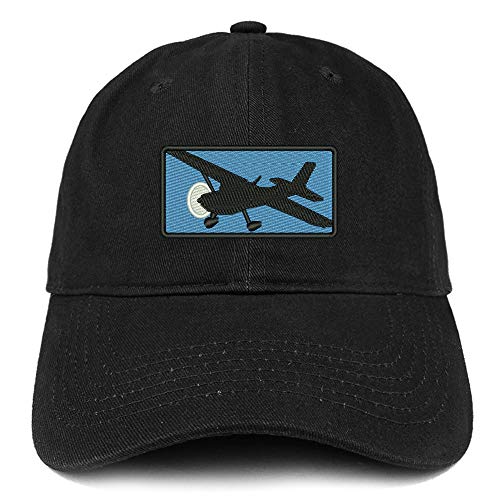 Trendy Apparel Shop Cessna Airplane Embroidered Unstructured Cotton Dad Hat
