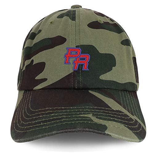 Trendy Apparel Shop Puerto Rico PR Small Embroidered Soft Crown 100% Brushed Cotton Cap