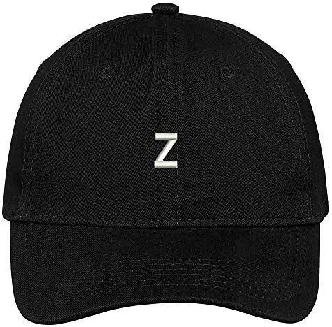 Trendy Apparel Shop Letter Z Block Font Embroidered Dad Hat Cotton Baseball Cap