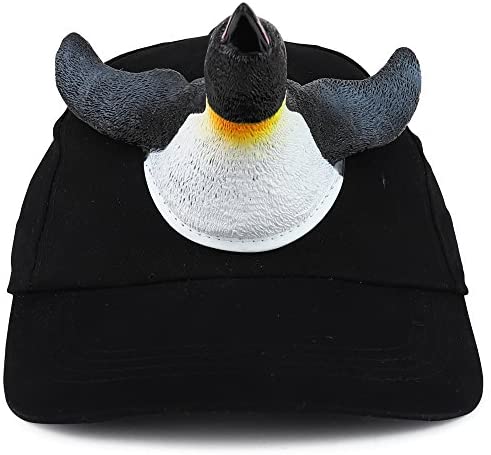 Trendy Apparel Shop 3D Penguin Front and Back Funny Animal Costume Baseball Cap