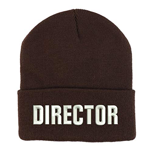 Trendy Apparel Shop Director Embroidered Winter Long Cuff Beanie