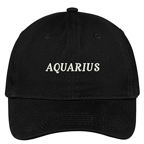 Trendy Apparel Shop Horoscopes Aquarius Embroidered Adjustable Cotton Cap