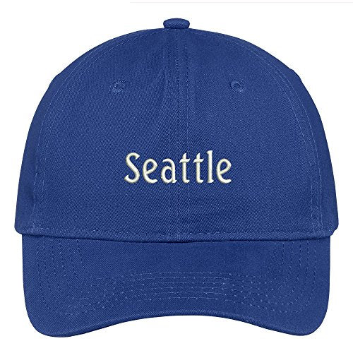 Trendy Apparel Shop Seattle City Embroidered Low Profile 100% Cotton Adjustable Cap