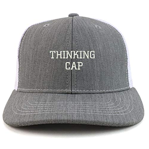 Trendy Apparel Shop Thinking Cap Washed Two Tone Trucker Baseball Cap