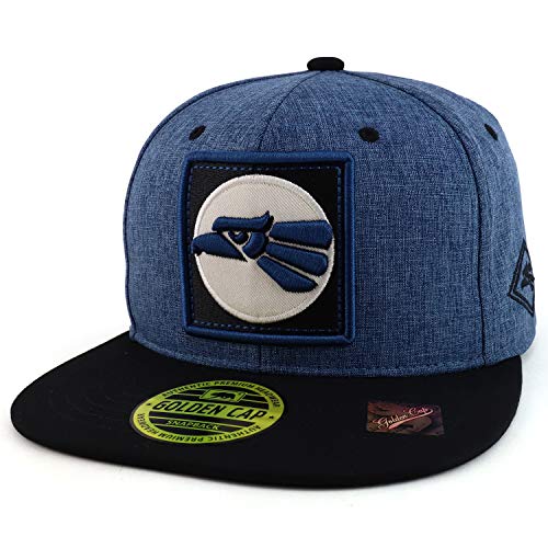 Trendy Apparel Shop Mexico Eagle Patch Embroidered Two Tone Snapback Cap