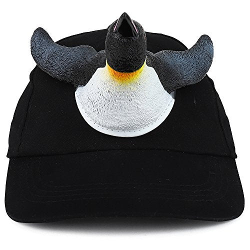 Trendy Apparel Shop 3D Penguin Front and Back Funny Animal Costume Baseball Cap