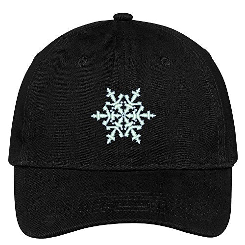 Trendy Apparel Shop Snowflake Embroidered Christmas Themed Cotton Baseball Cap