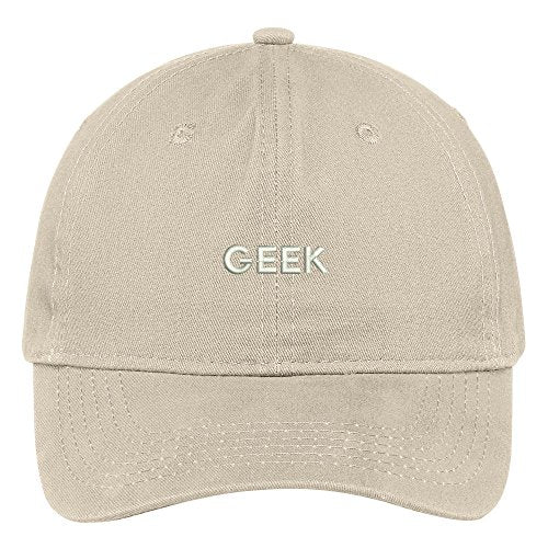 Trendy Apparel Shop Geek Embroidered Low Profile Soft Cotton Brushed Baseball Cap