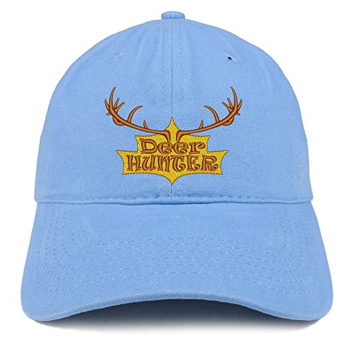 Trendy Apparel Shop Deer Hunter Embroidered Brushed Cotton Cap