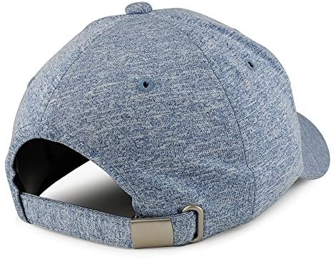 Trendy Apparel Shop Heather Textured Six Panel Structured Cotton Baseball Cap