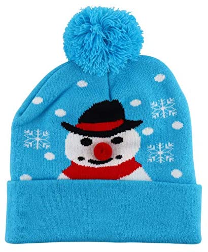 Trendy Apparel Shop Happy Holidays Christmas Theme Winter Xmas Pom Beanies
