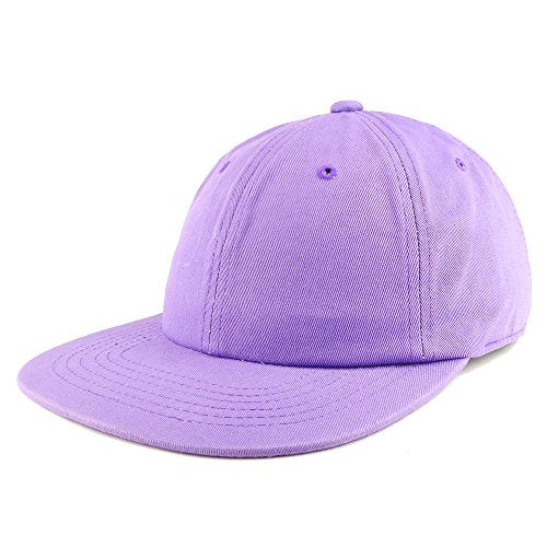 Trendy Apparel Shop Low Profile Plain Unstructured Crown Flatbill Snapback Cap