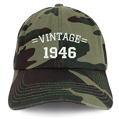 Trendy Apparel Shop Vintage 1946 75th Birthday Baseball Cap