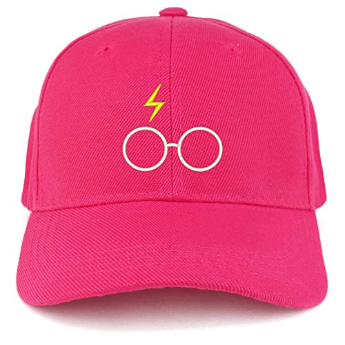 Trendy Apparel Shop Harry Glasses Embroidered Youth Size Kids Structured Baseball Cap