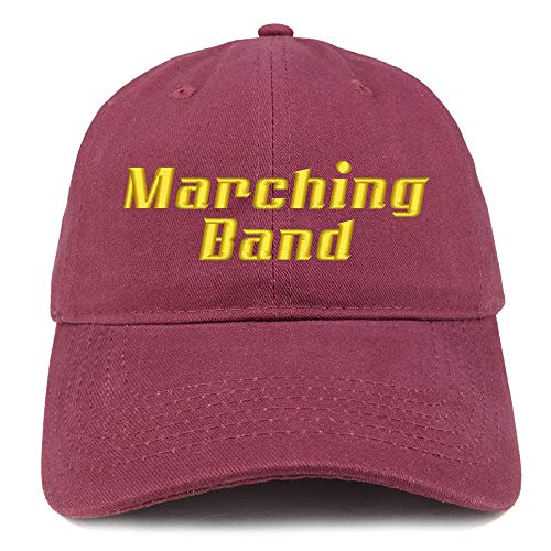 Trendy Apparel Shop Marching Band Embroidered Soft Crown 100% Brushed Cotton Cap