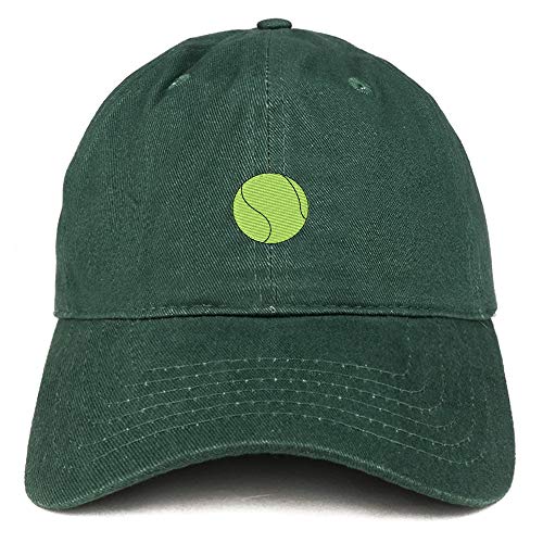 Trendy Apparel Shop Tennis Ball Embroidered Brushed Cotton Cap