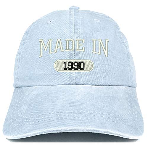 Trendy Apparel Shop Made in 1990 Embroidered 31st Birthday Washed Baseball Cap