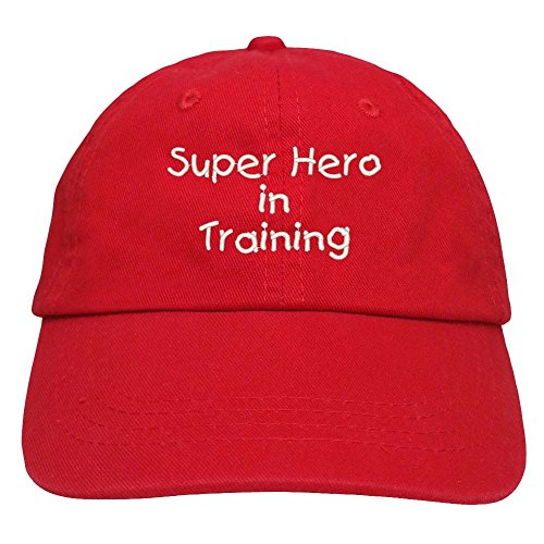 Trendy Apparel Shop Super Hero in Training Embroidered Youth Size Cotton Baseball Cap